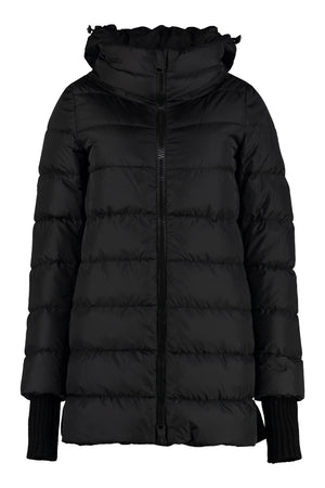 Full zip padded hooded jacket-0